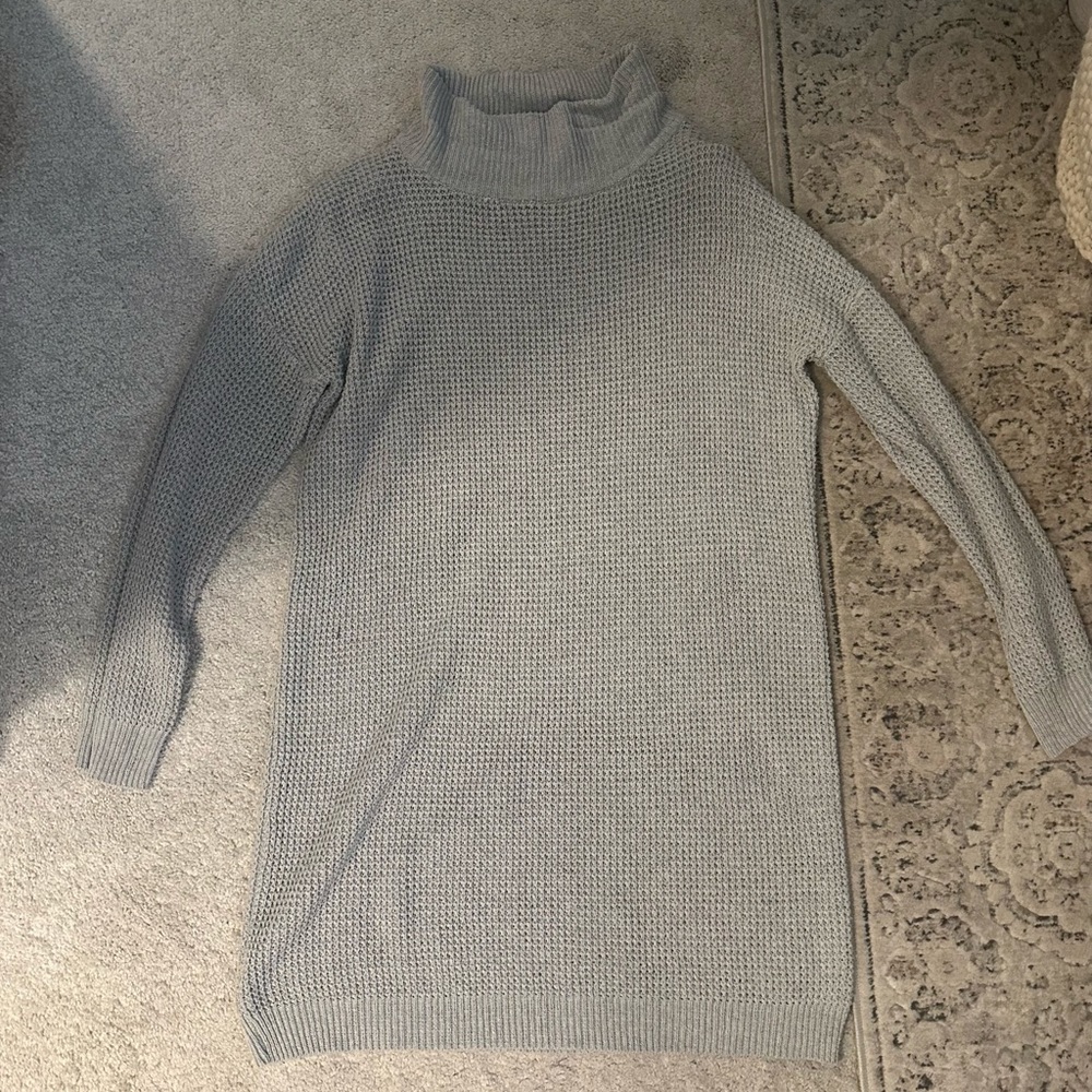 Mudpie gray sweater dress; size L